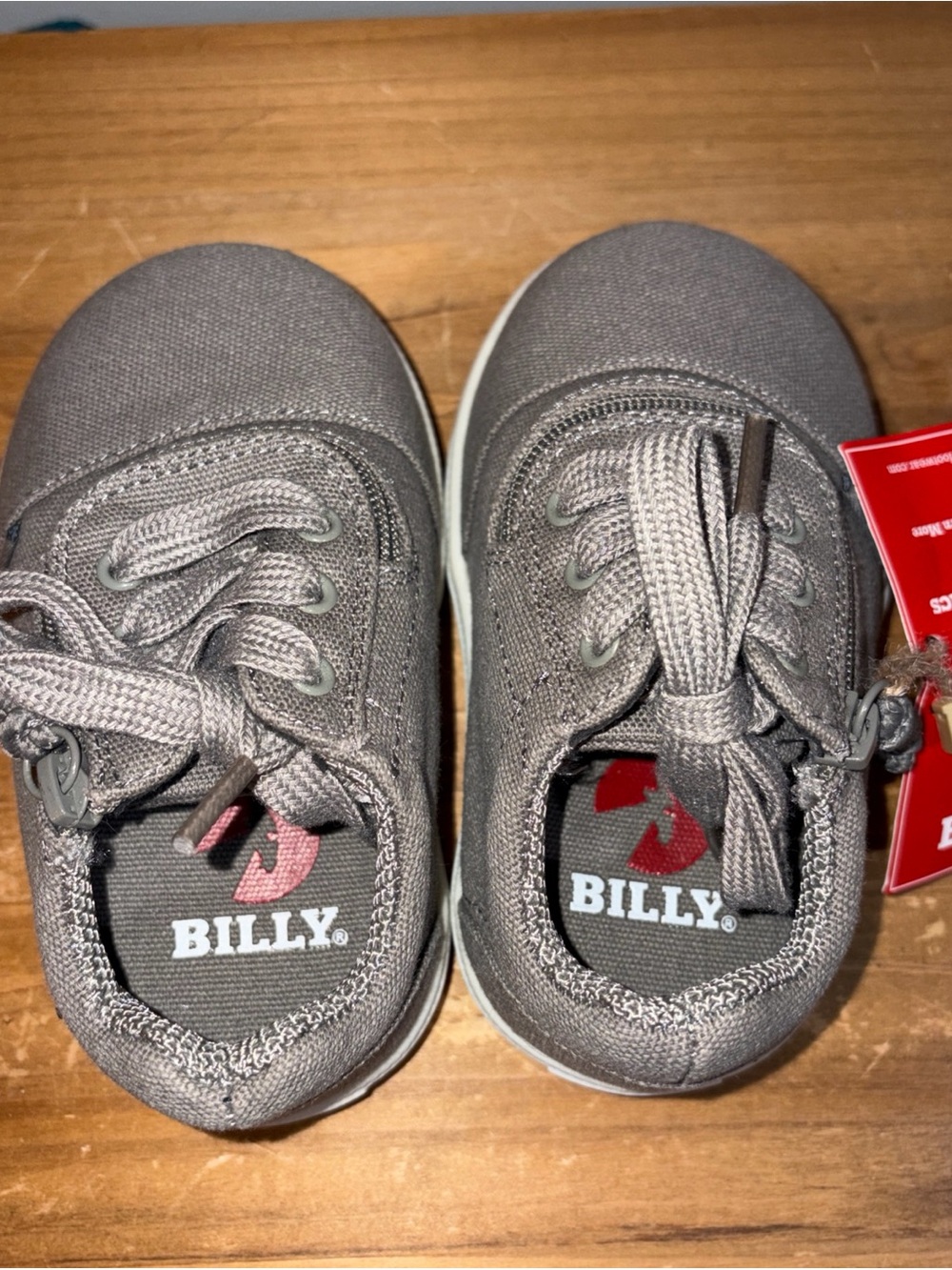 Billy Footwear Short Wrap Low Toddler Size 6XW Gray Zipper Shoes Adaptive NWT - Picture 5 of 9